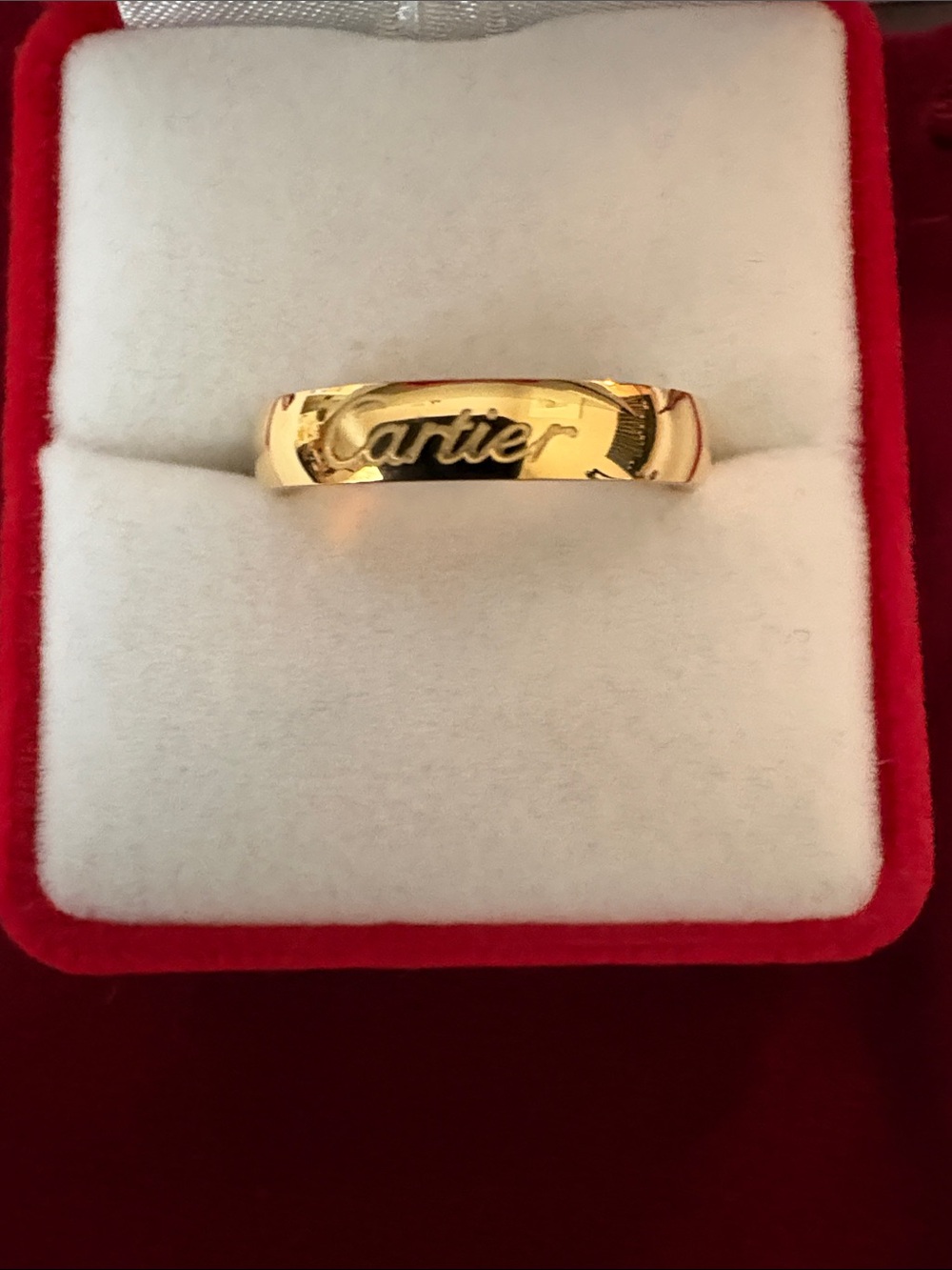 Stainless steel Gold-Tone Band Size 9